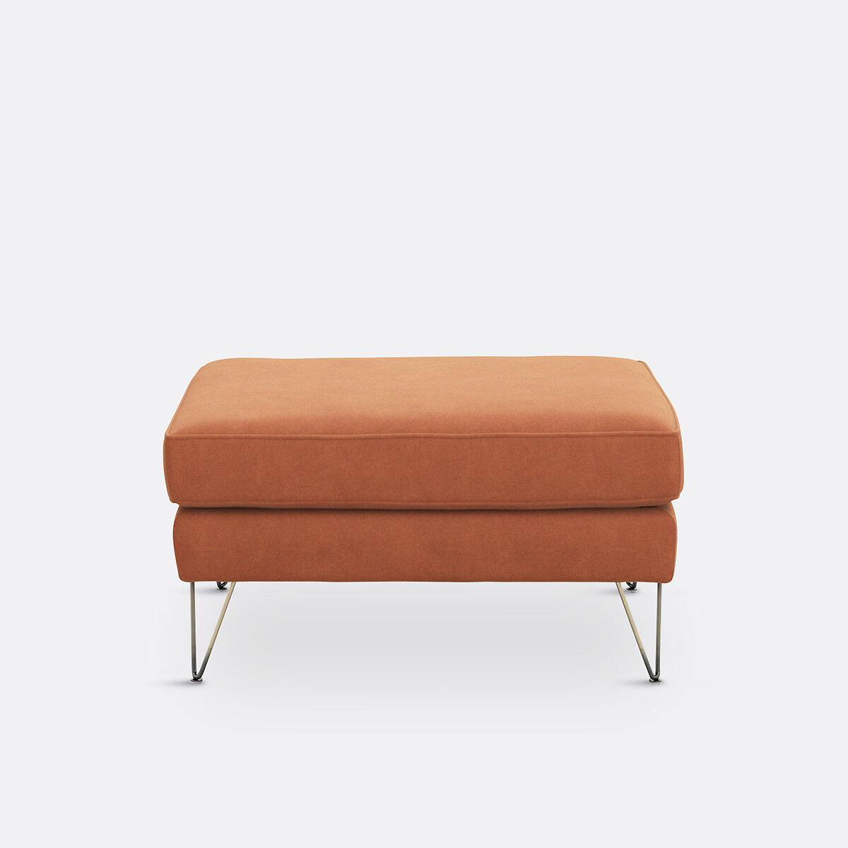 Pouf velours, Topim tabac, LA REDOUTE INTERIEURS