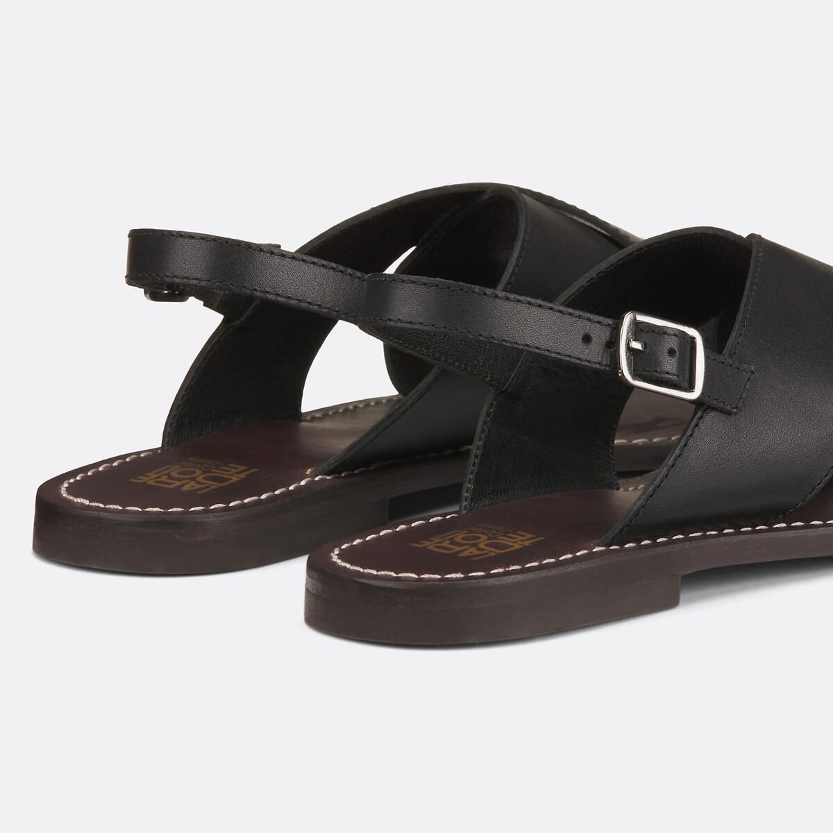 Signature-Sandalen Laurine aus Glattleder schwarz, LA REDOUTE COLLECTIONS
