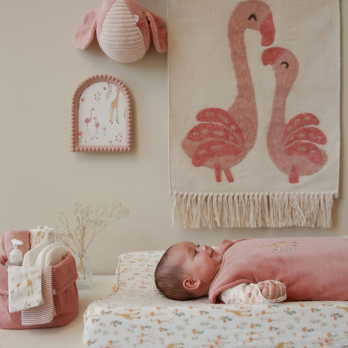 Décoration murale rose, beige, LITTLE DUTCH