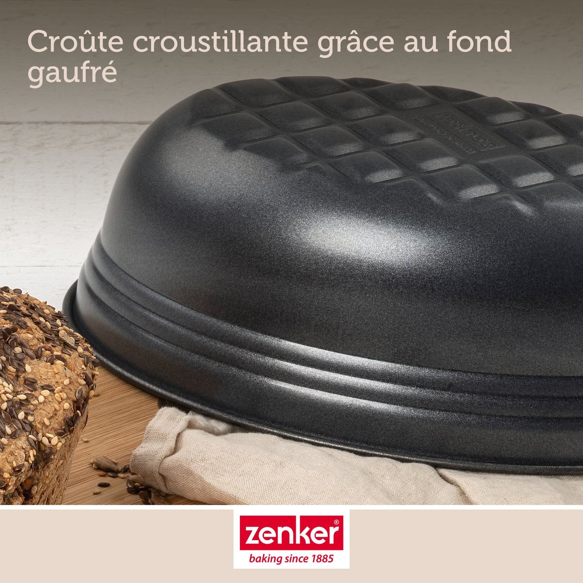 Lot de 2 moules à gâteaux 26/26 cm Black metallic Black noir, ZENKER