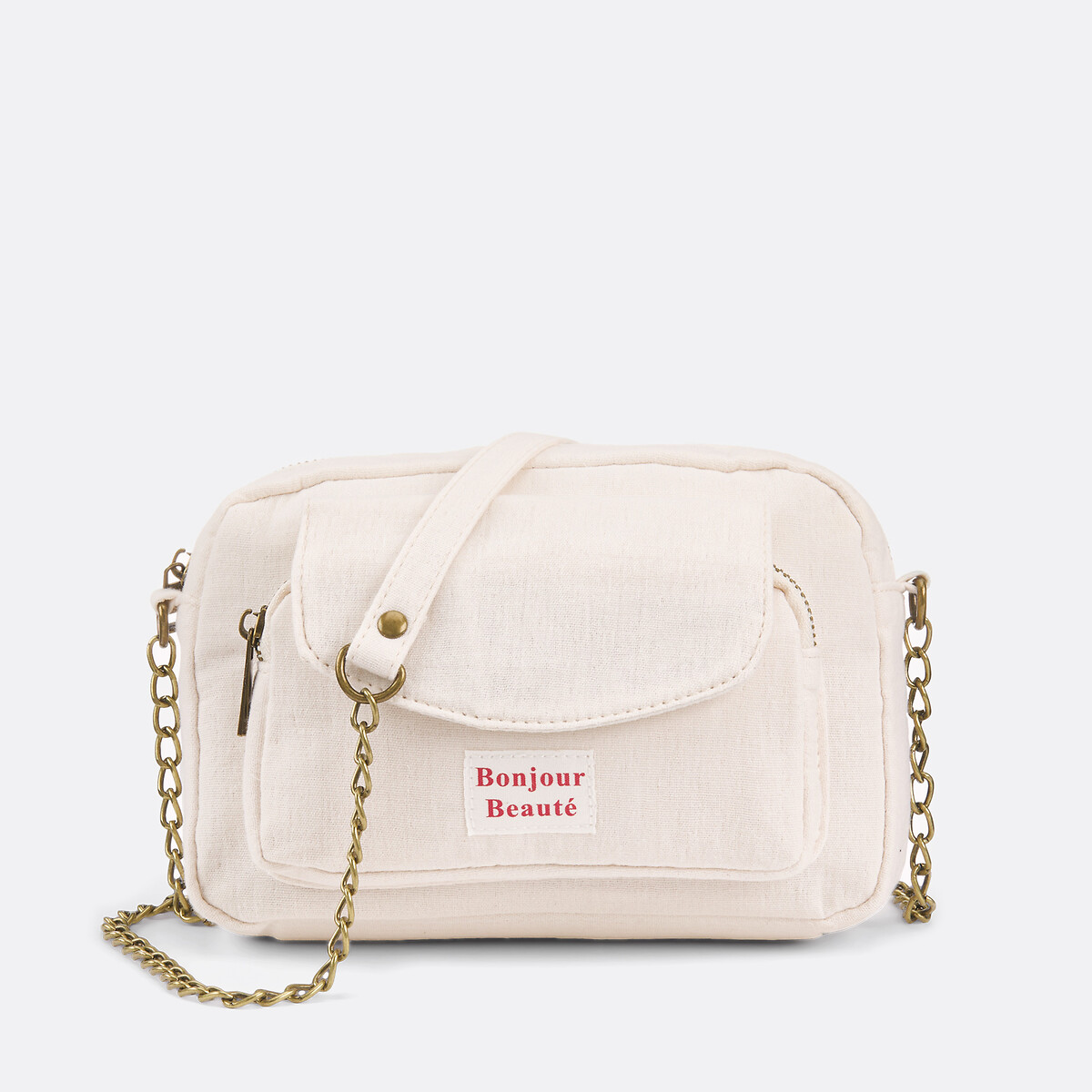 Sac à main bandoulière Joline ecru, PIECES