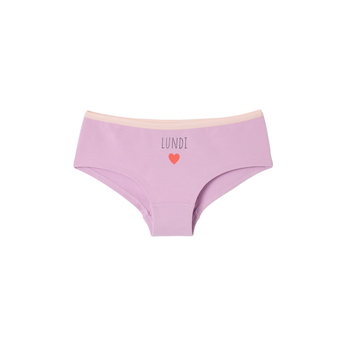 Lot 7 shorties semainier rose, VERTBAUDET