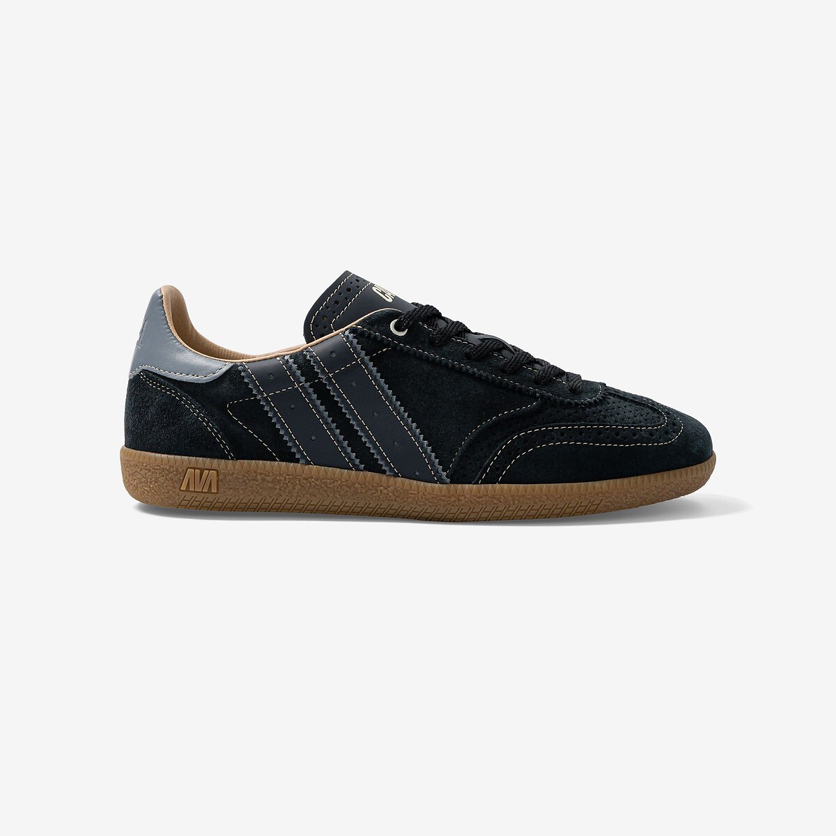 Baskets en cuir Pulse noir, CAVAL