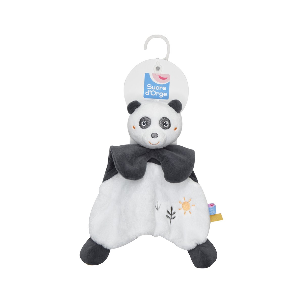 Doumou panda paoli velours doux gris, SUCRE D'ORGE
