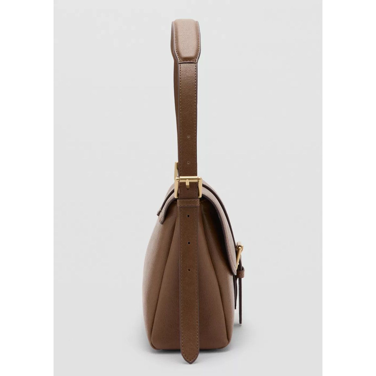 Sac porté épaule boucles marron moyen, MANGO