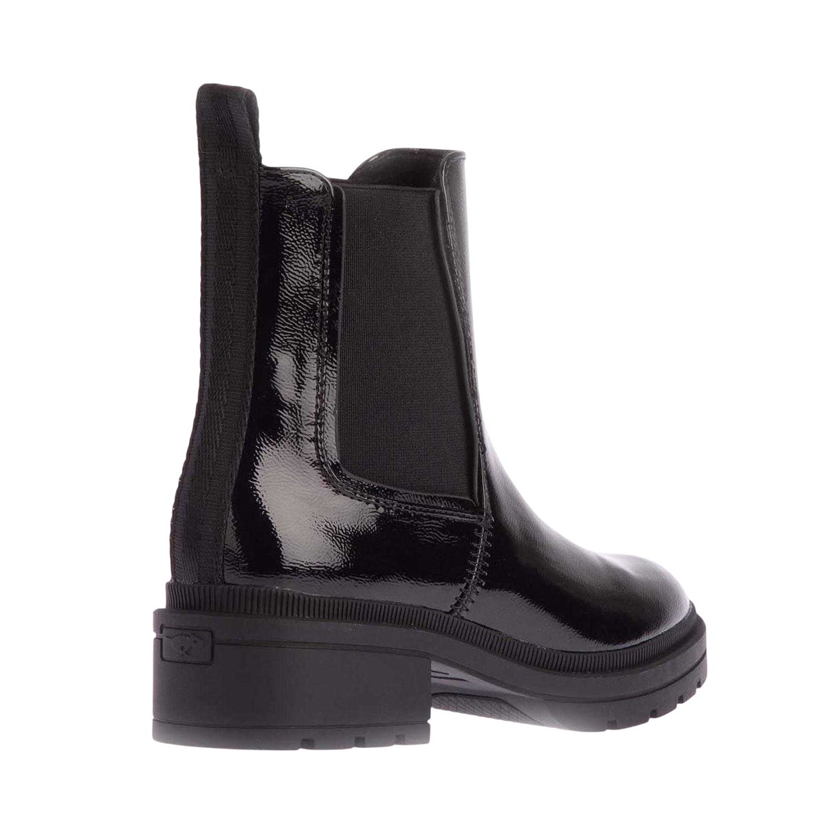 Bottines Chelsea style verni IGGIE noir, ROCKET DOG