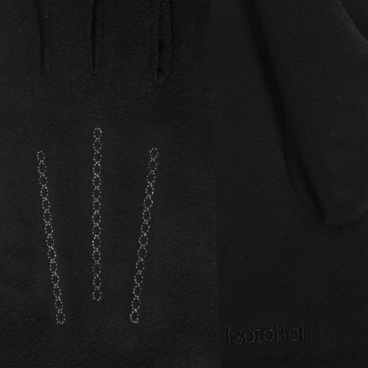Gants tactiles, chauds, doublés imitation fourrure noir, ISOTONER