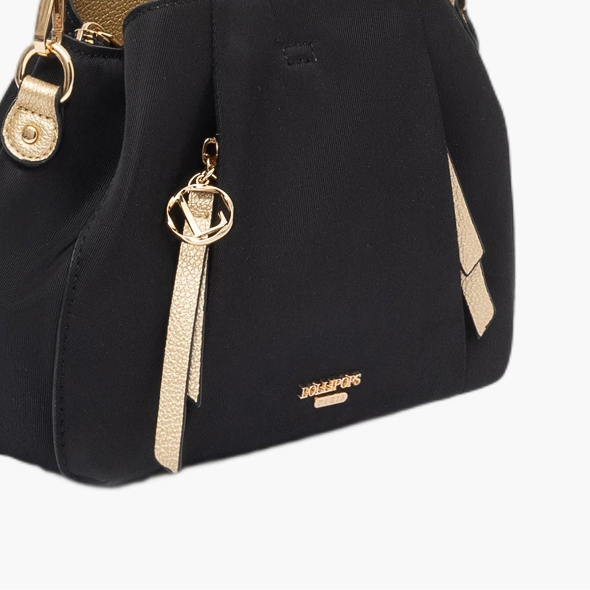 Sac multi poches Teralia Shopper M noir,doré, LOLLIPOPS