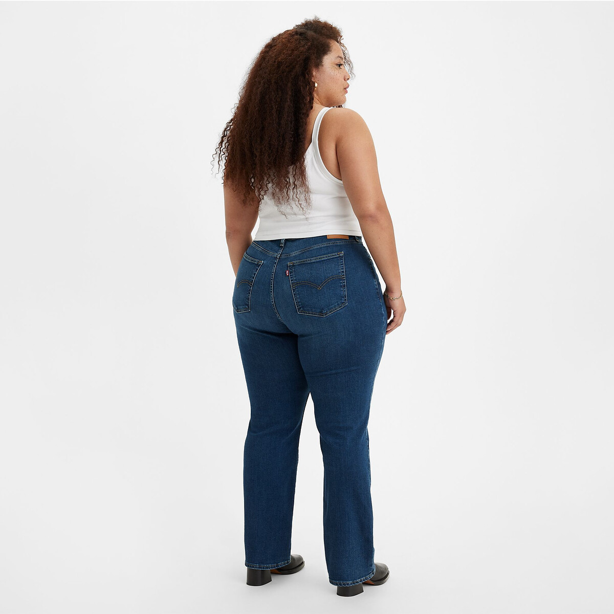Plus 724 High Rise Straight Jeans blue wave dark, LEVI’S PLUS