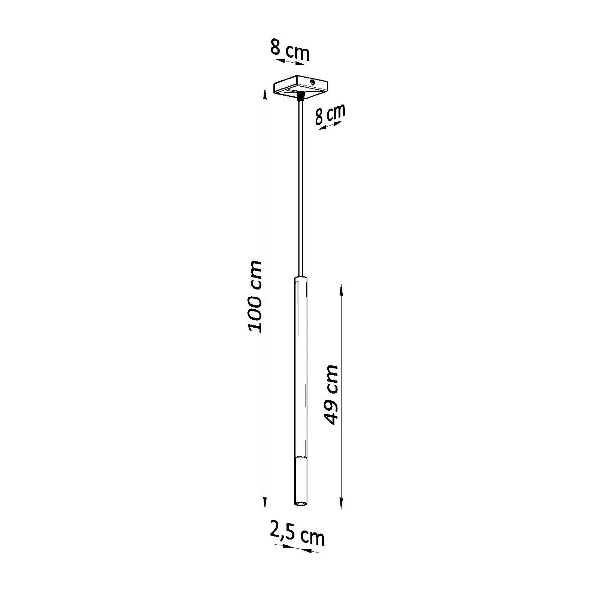 Suspension Acier Noir/Cuivre G9 1 Mozaica noir, EDEN
