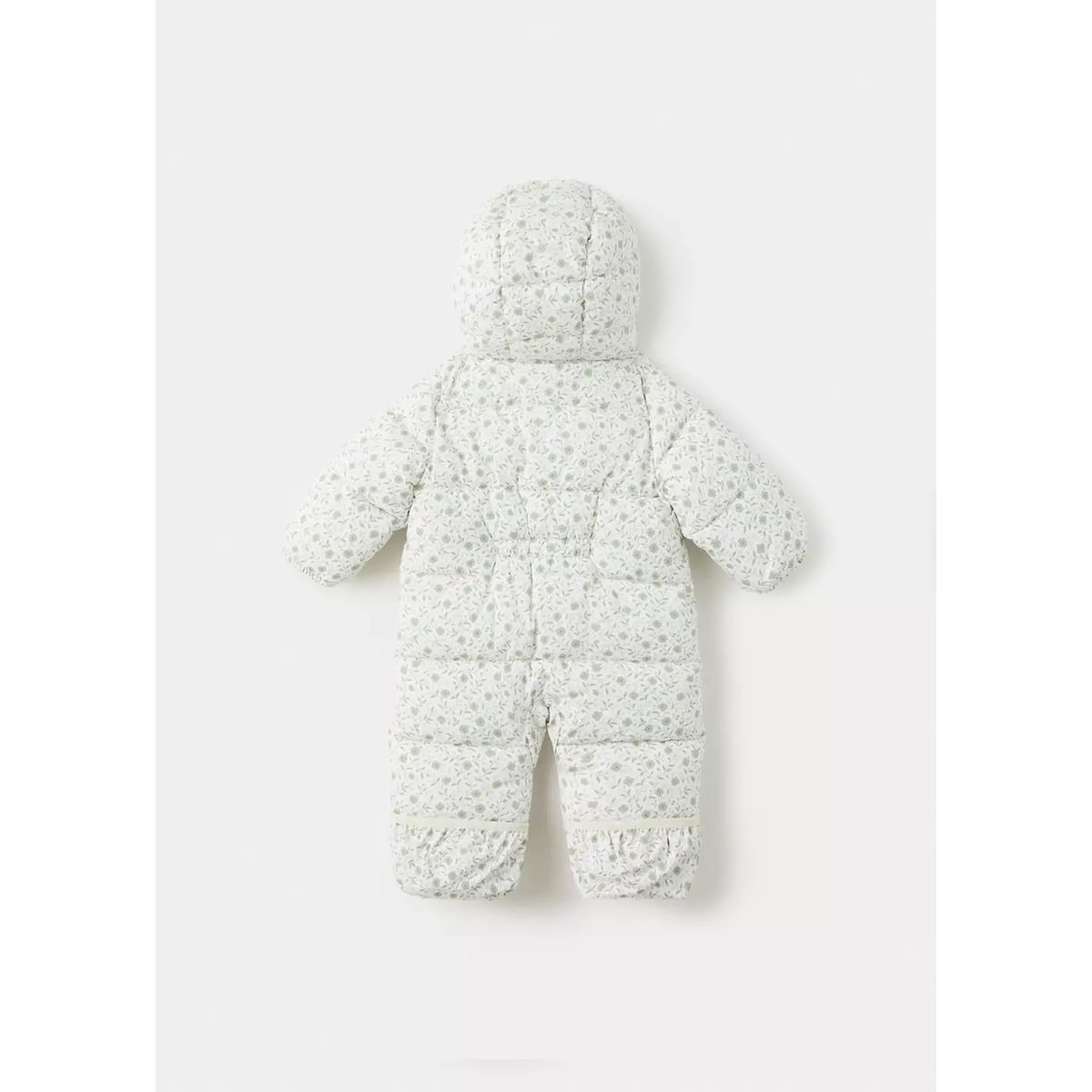 Combi-pilote matelassée à fleurs blanc cassé, MANGO BABY