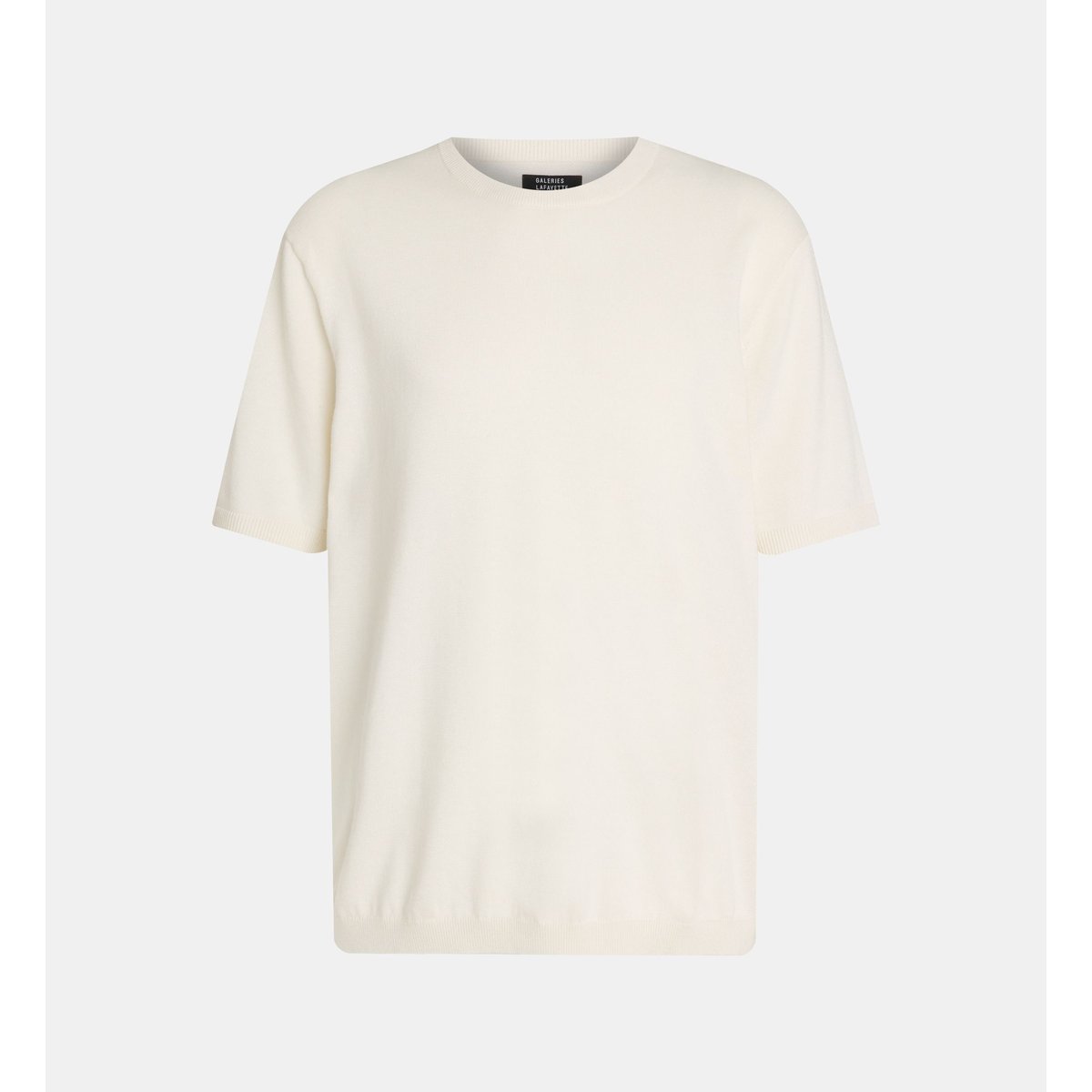 T-shirt classique rishnit écru, GALERIES LAFAYETTE