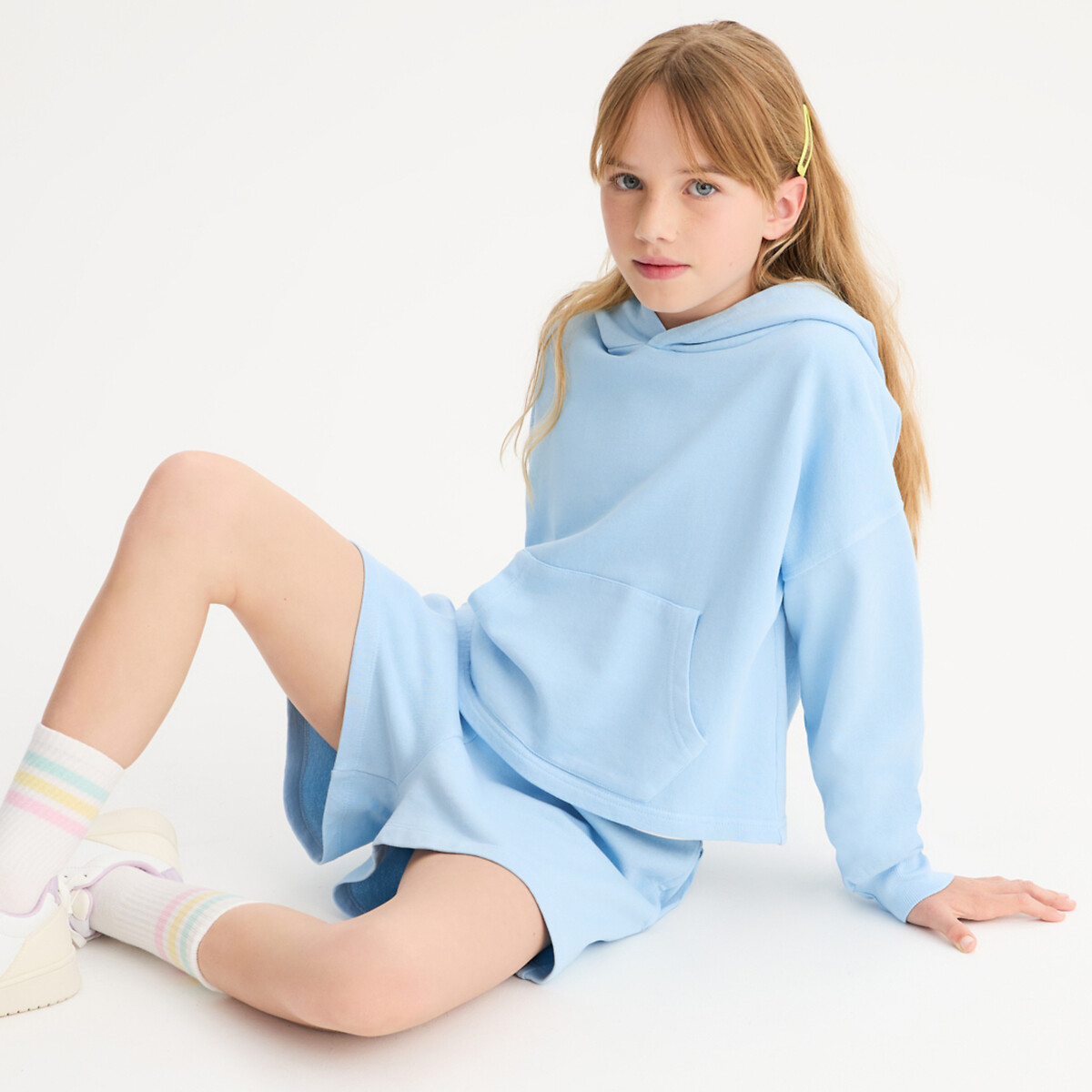 Hoodie light blue, LA REDOUTE COLLECTIONS