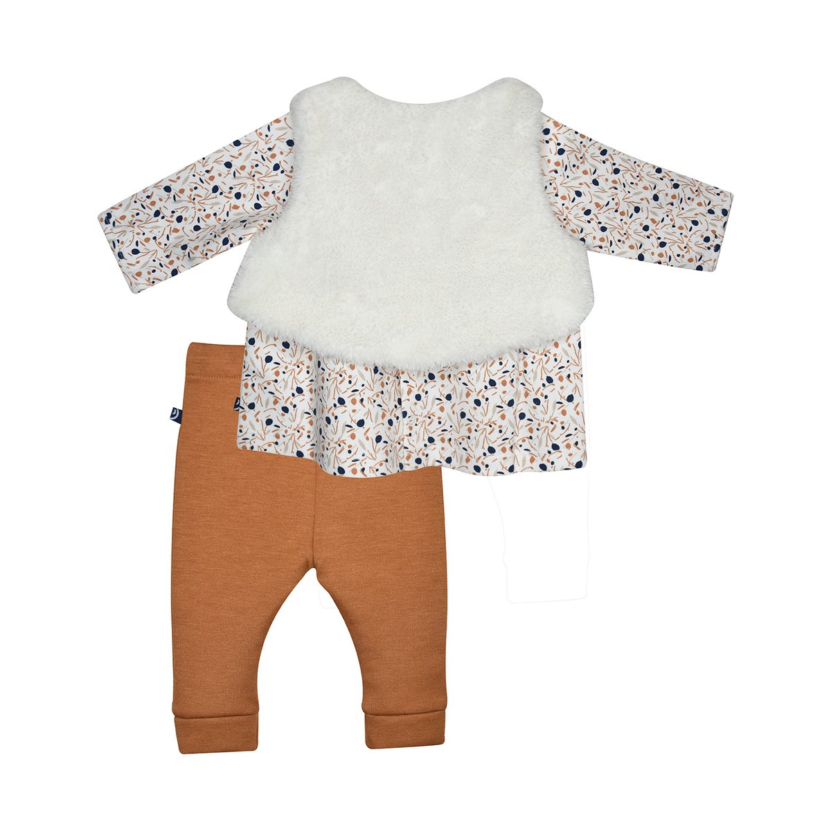 Ensemble tshirt pantalon gilet sans manches margot blanc, SUCRE D'ORGE