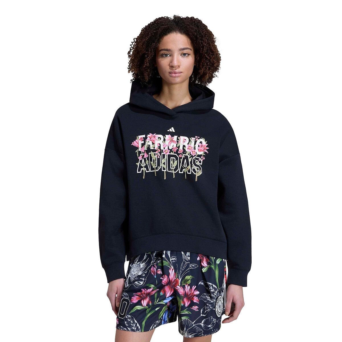 Farm Rio Hoodie black, ADIDAS SPORTSWEAR