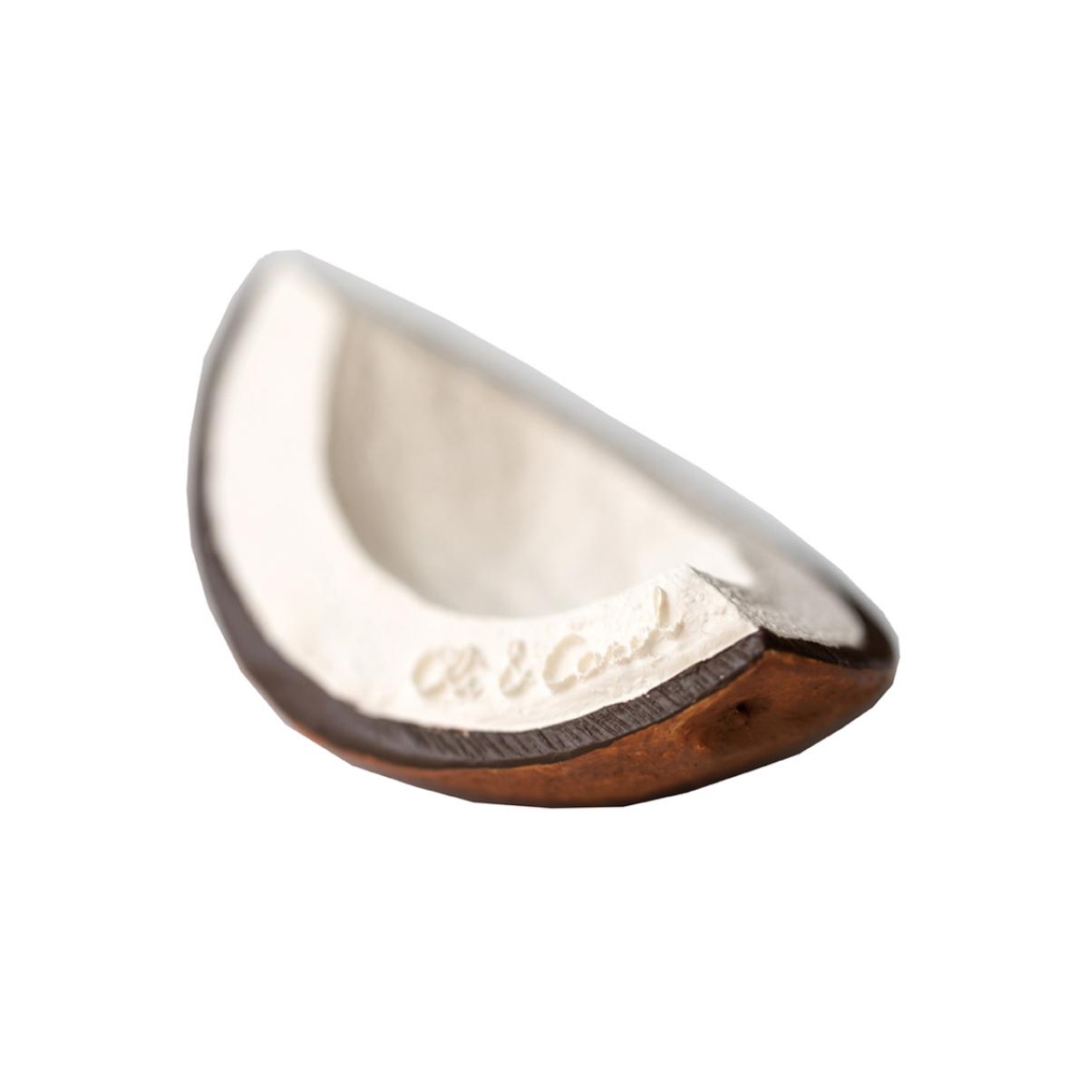 Jouet de dentition blanc, marron, OLI & CAROL