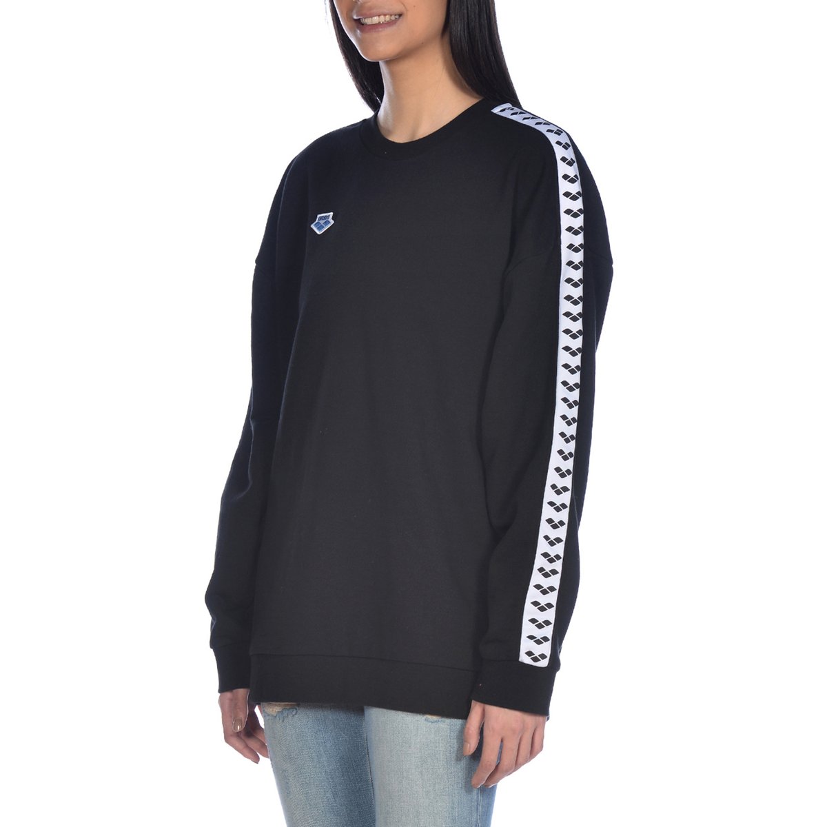 Sweat-shirt oversize unisexe Icons Team noir - blanc - noir, ARENA