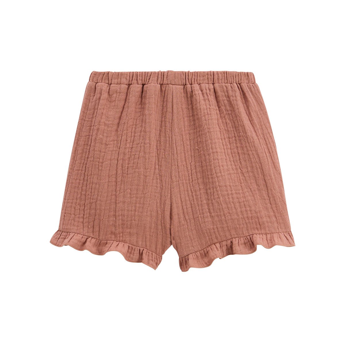 Short enfant en gaze de coton Arizona terracotta, PETIT BEGUIN