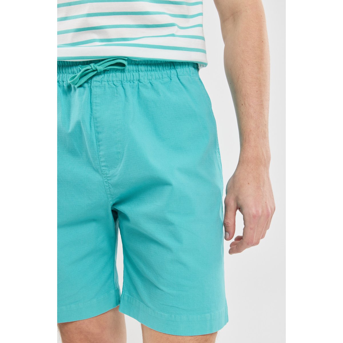 Short taille élastique en coton laguna, ARMOR-LUX