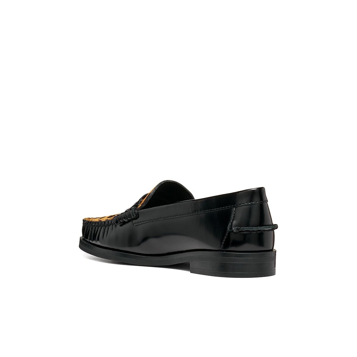 Mocassins en cuir, NOEMEN noir/marron, GEOX