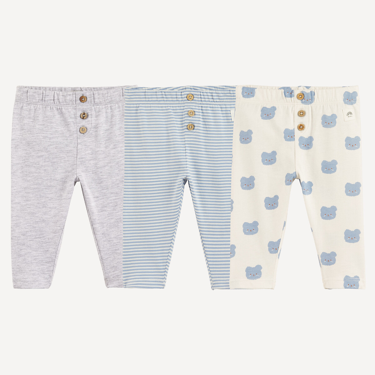 Lot de 3 leggings assortis, LA REDOUTE COLLECTIONS