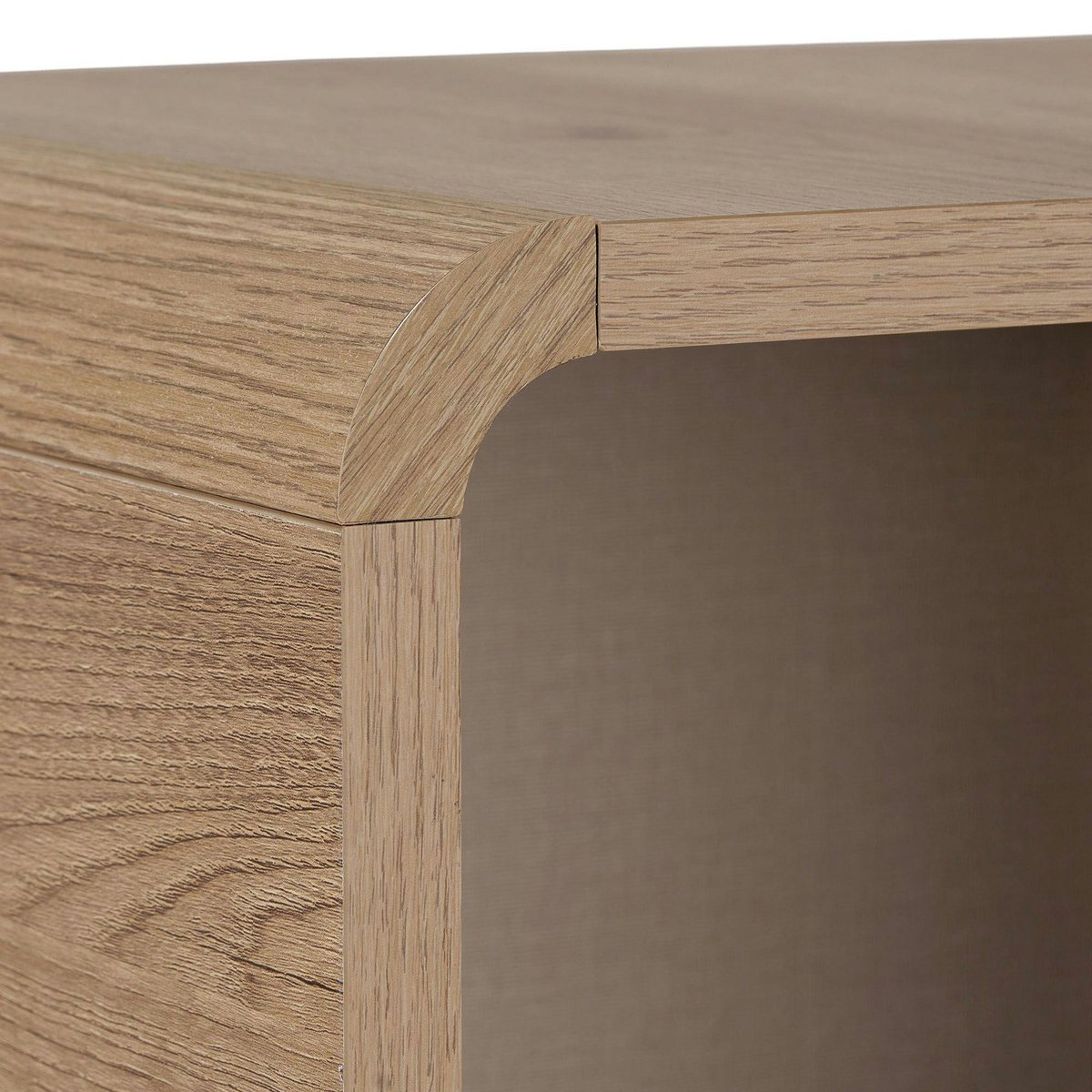 Buffet étagère moderne en bois, 1 porte MARFA chêne, PIER IMPORT
