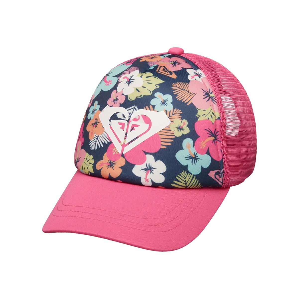 Casquette trucker SWEET EMOTIONS. bleu mood indigo morning flowers tw, ROXY