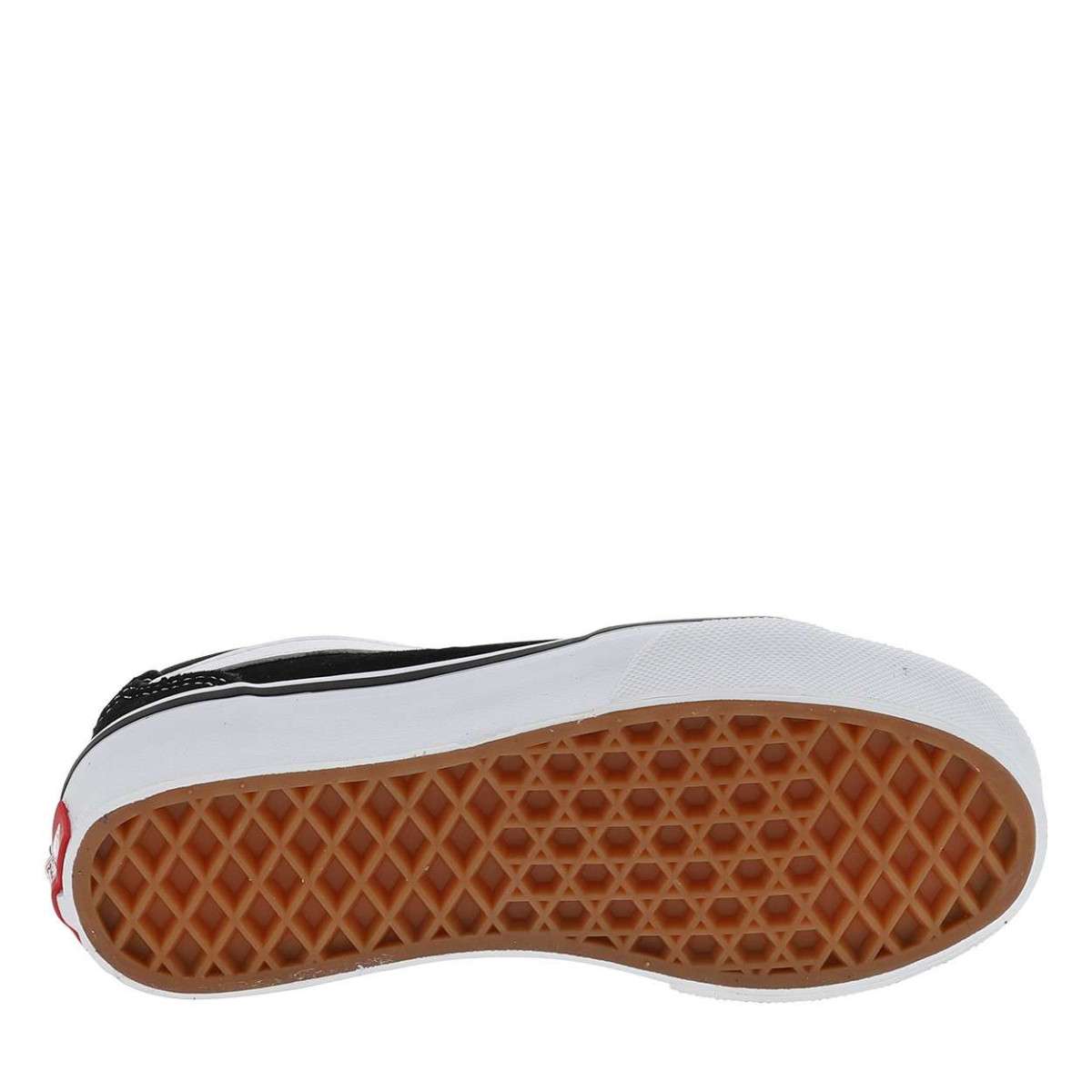 Baskets FILMORE cuir talon plat noir, VANS