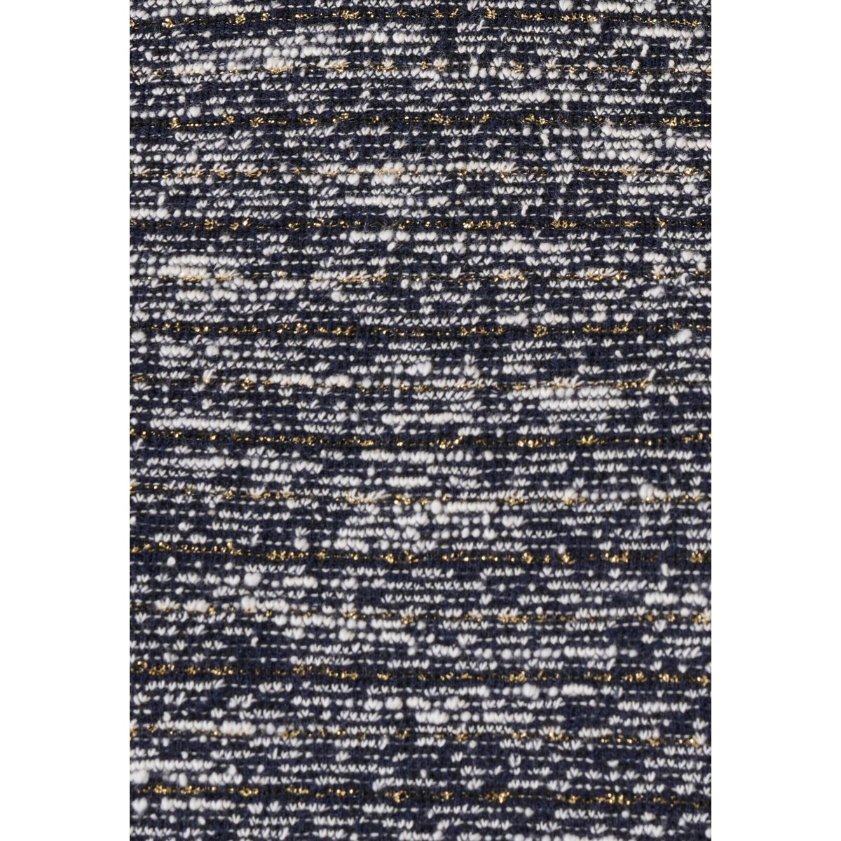 Robe droite effet tweed bleu noir chiné, DAMART