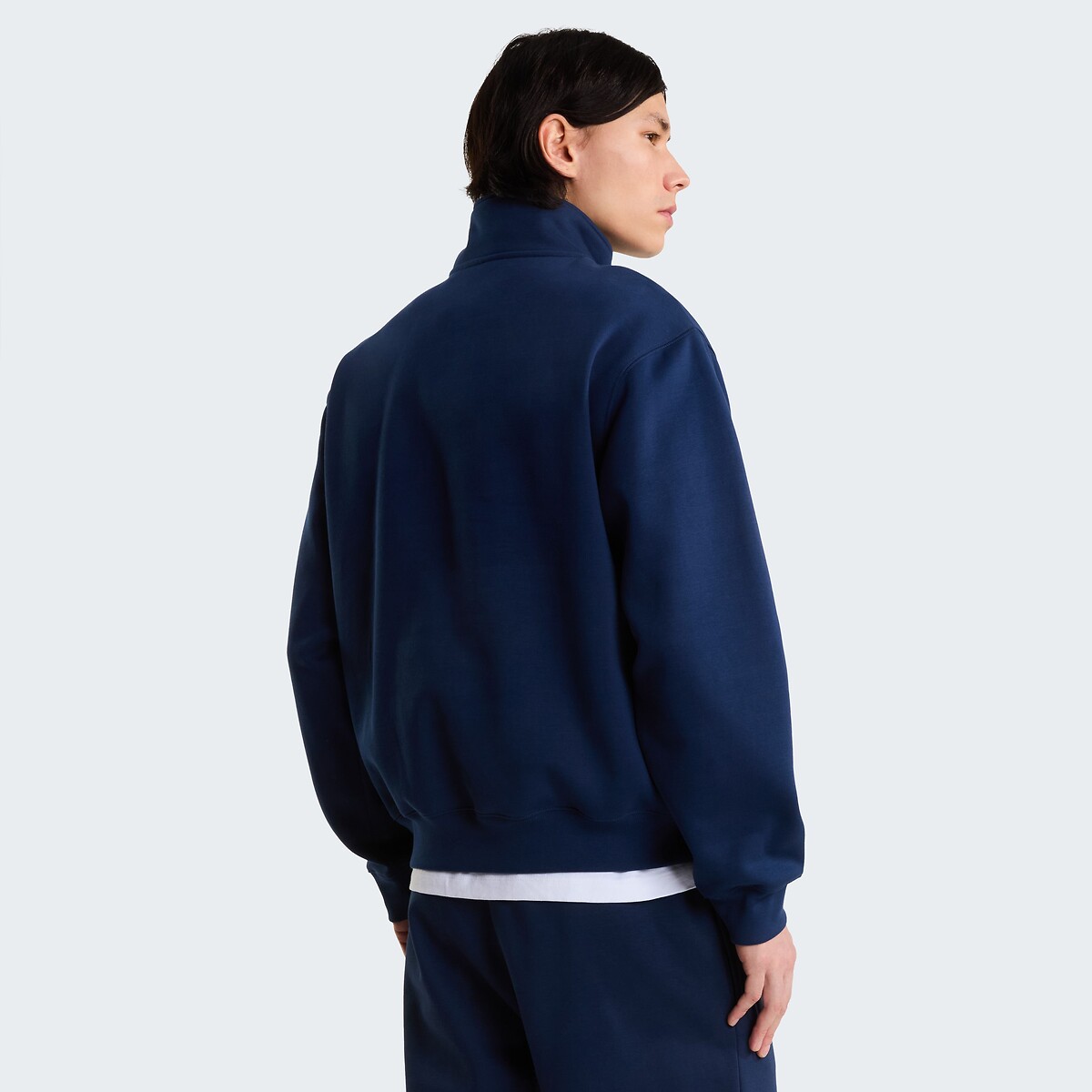 Simple Dome Half Zip Sweatshirt navy blue, THE NORTH FACE