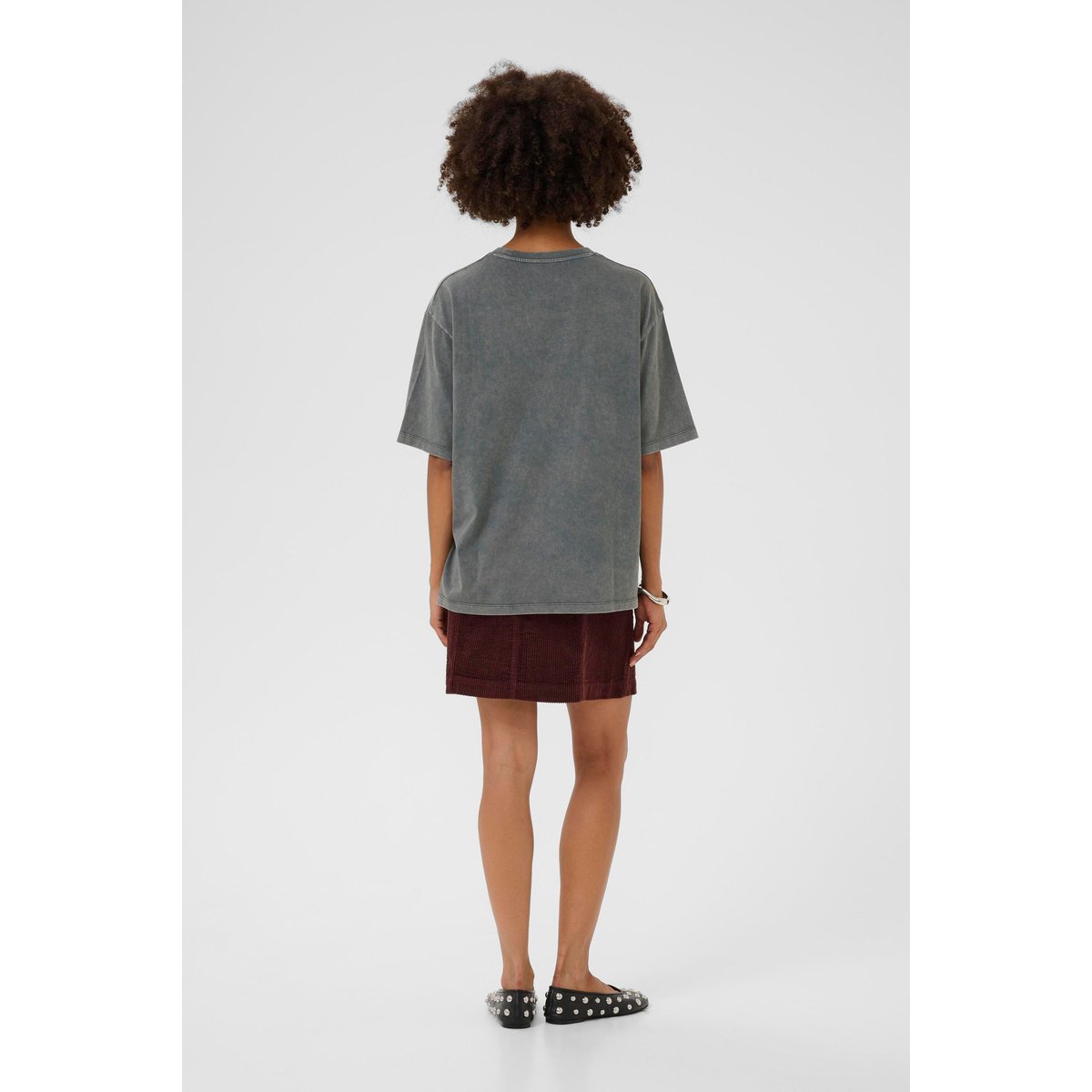 T-shirt à manches courtes gris grey wash, CULTURE