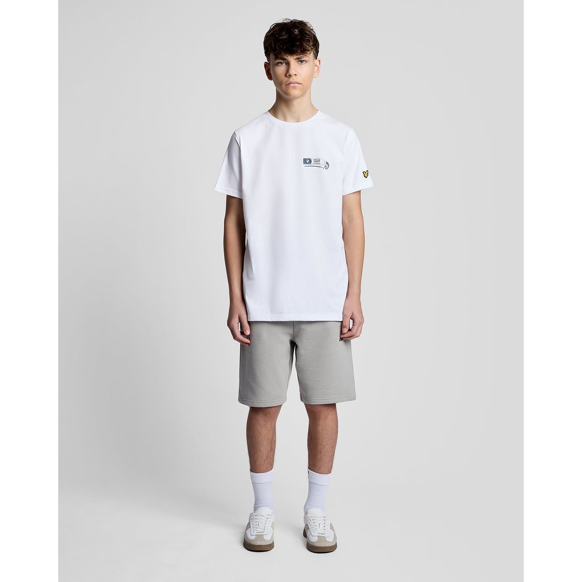 T-shirt imprimé dos graphique blanc, LYLE & SCOTT
