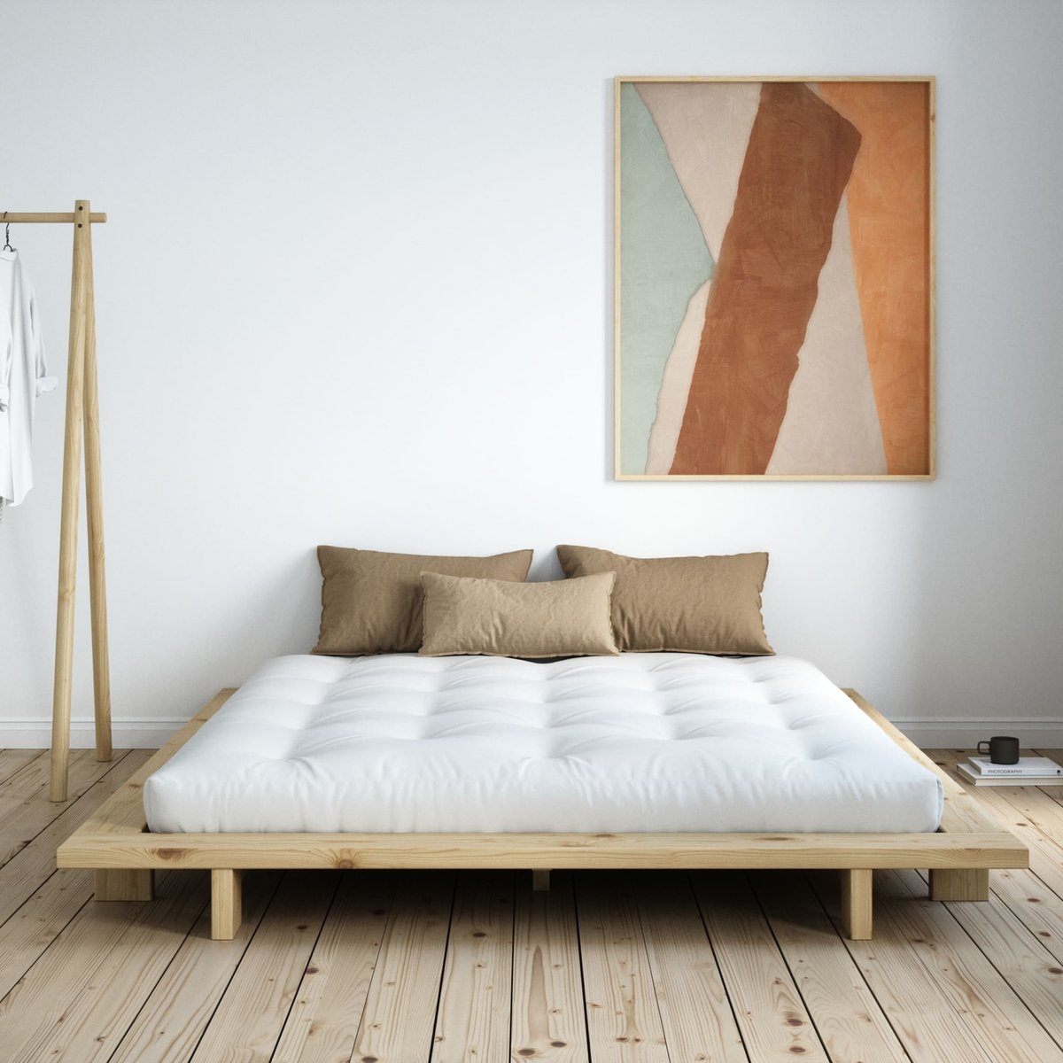 Lit futon + matelas futon - JAPAN bois clair, KARUP DESIGN