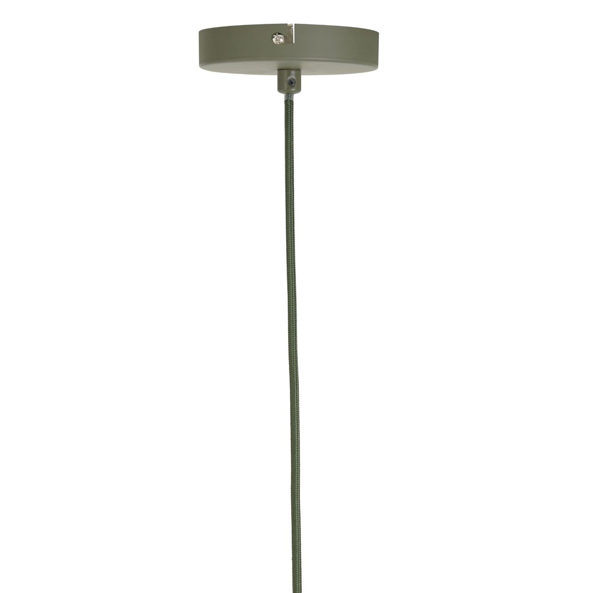 Lampe Suspendue Textiles PLUMERIA vert mousse, LIGHT & LIVING 