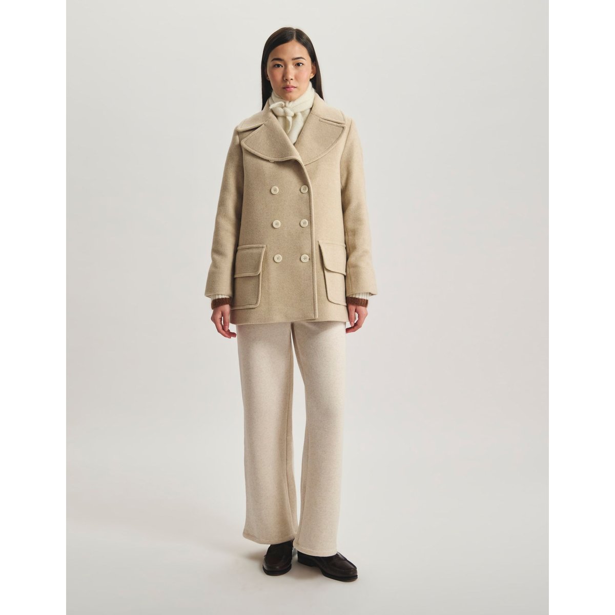 Caban Séraphine beige, INES DE LA FRESSANGE PARIS