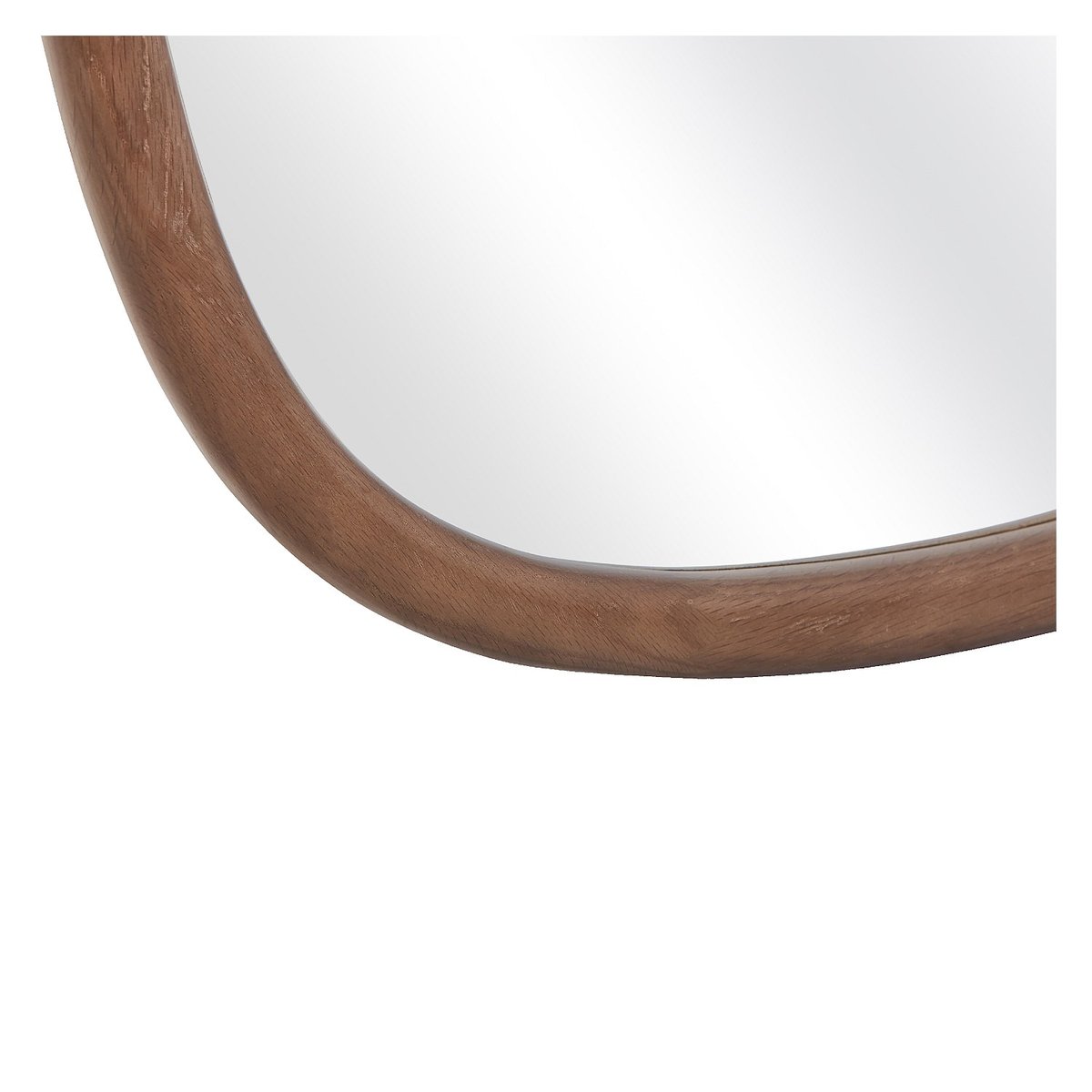 Miroir mural chêne, bois, verre miroir DENELYS naturel foncé, HABITAT