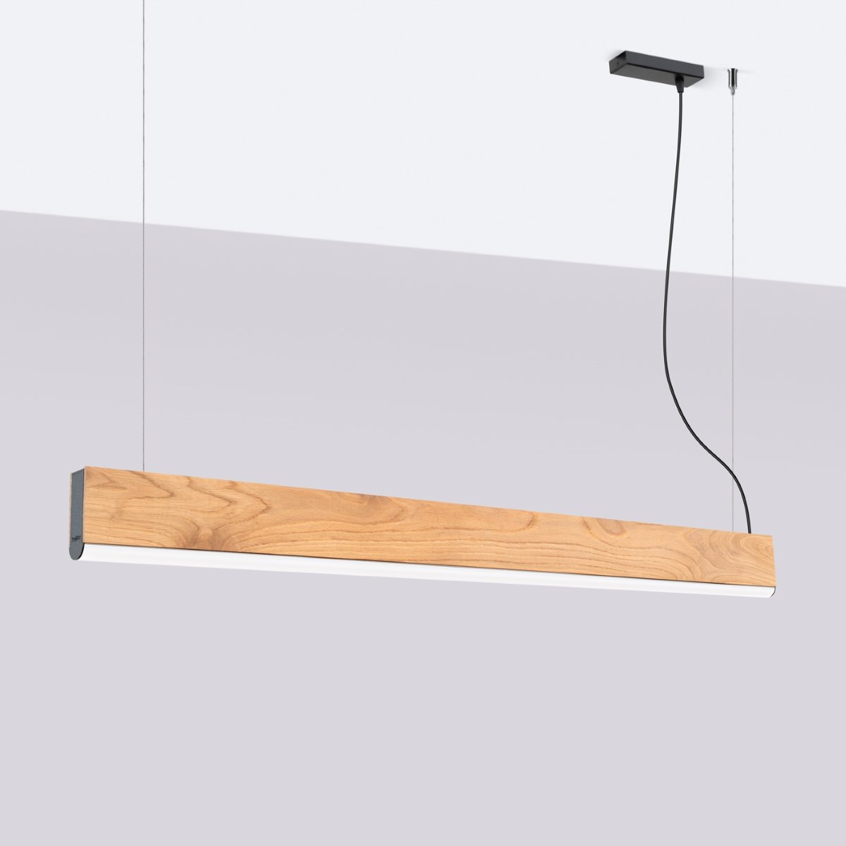 Suspension Bois Chêne LED 1 Lykke chêne, EDEN