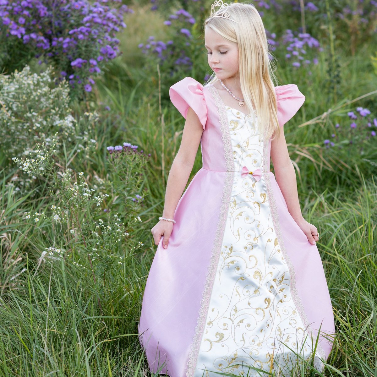 Déguisement enfant – Robe de princesse rose, GREAT PRETENDERS