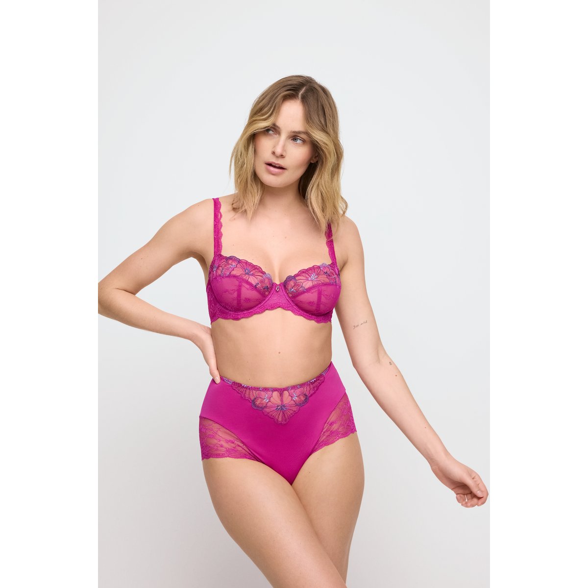 Slip taille haute NOEMY rose - fuchsia fiesta, MARIE JO