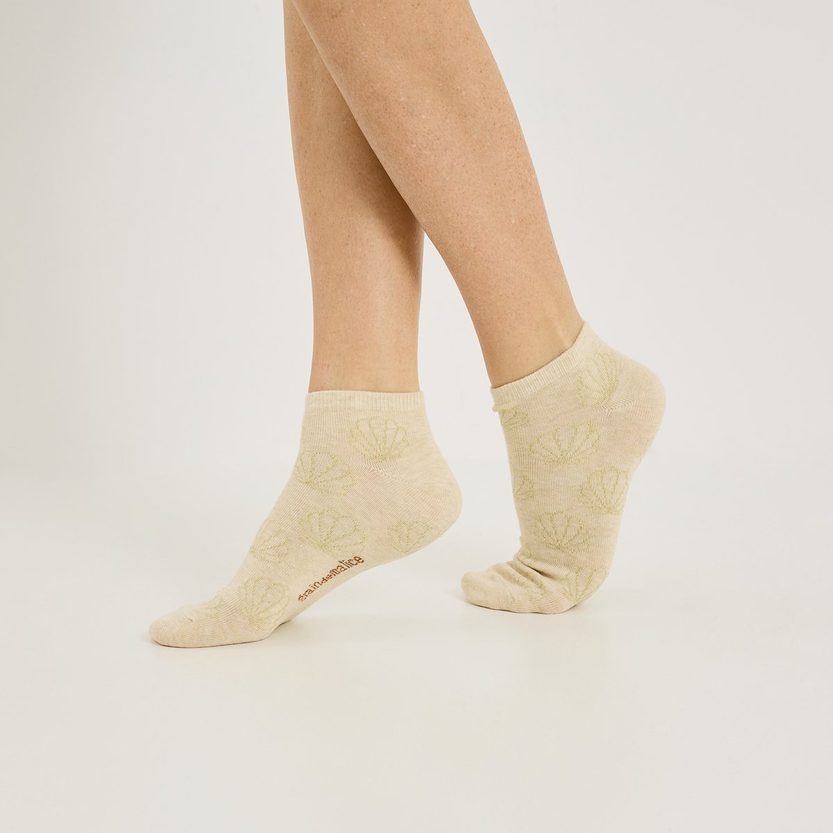 Lot de 2 paires de socquettes beige, GRAIN DE MALICE
