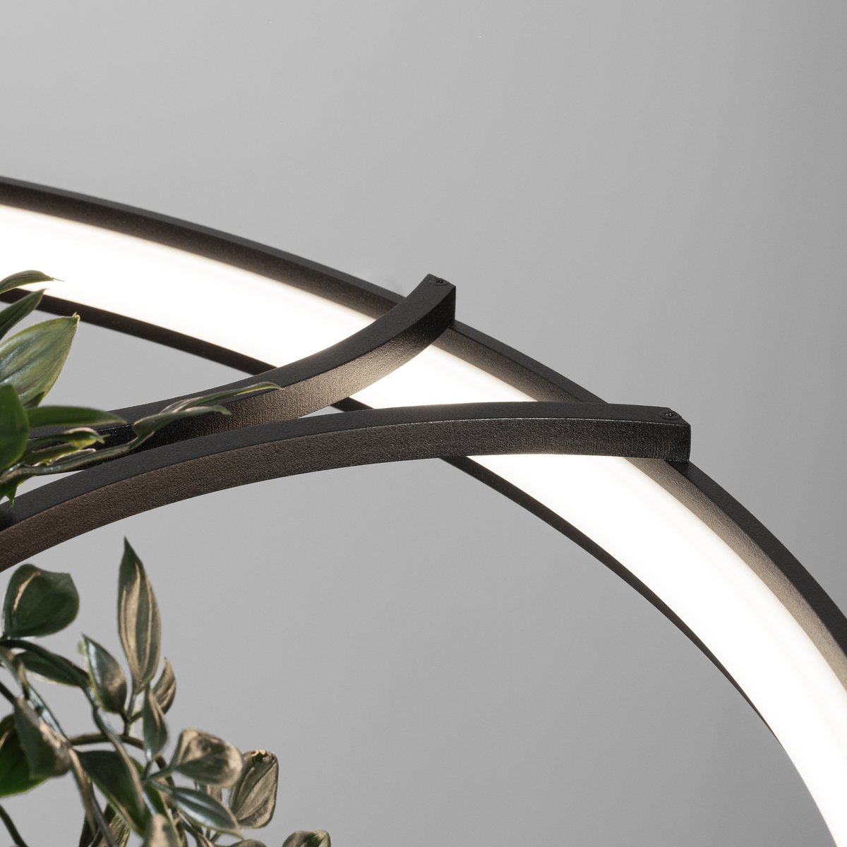 Lustre Aluminium Noir LED 1 Rio Bio noir, EDEN