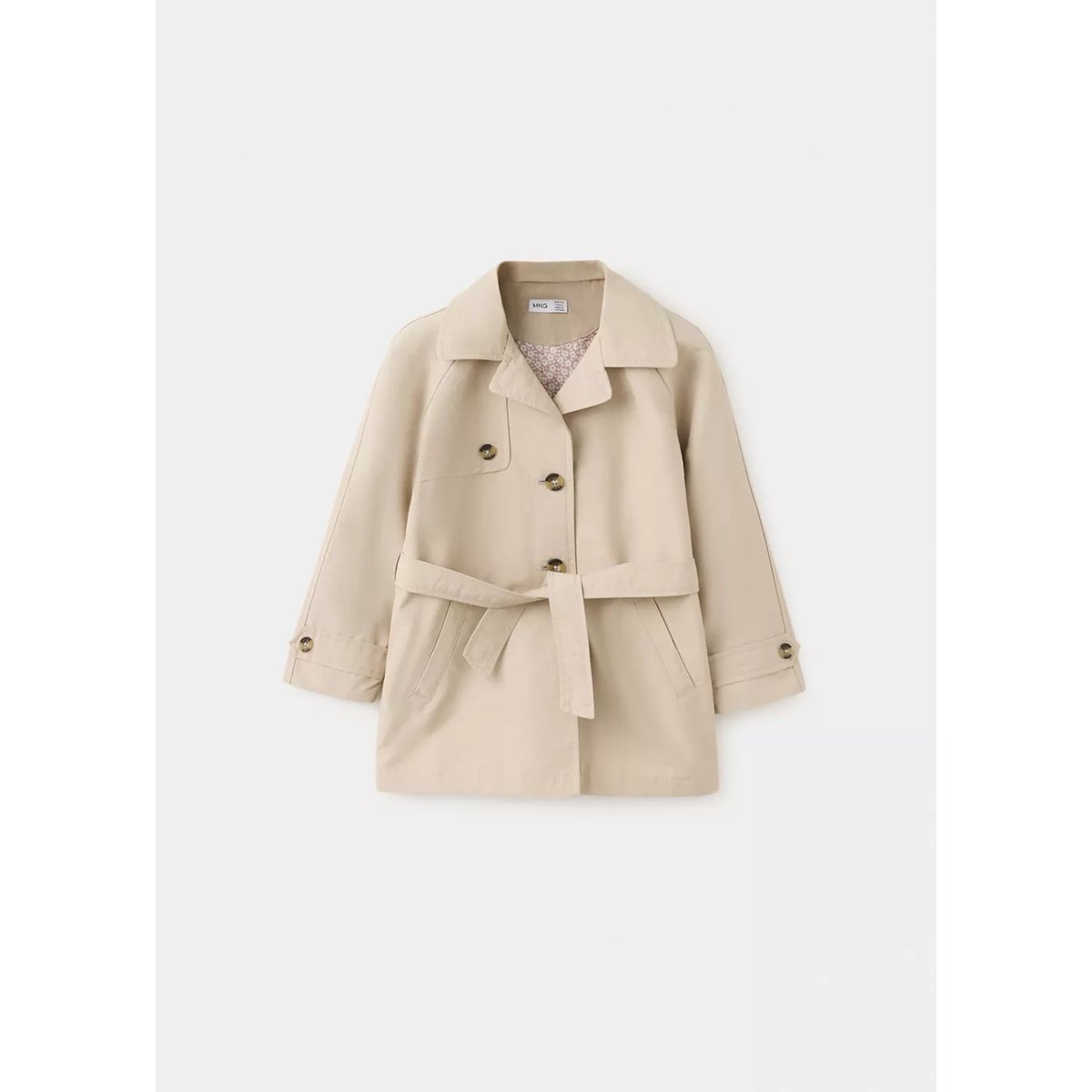Trench ceinture écru, MANGO BABY