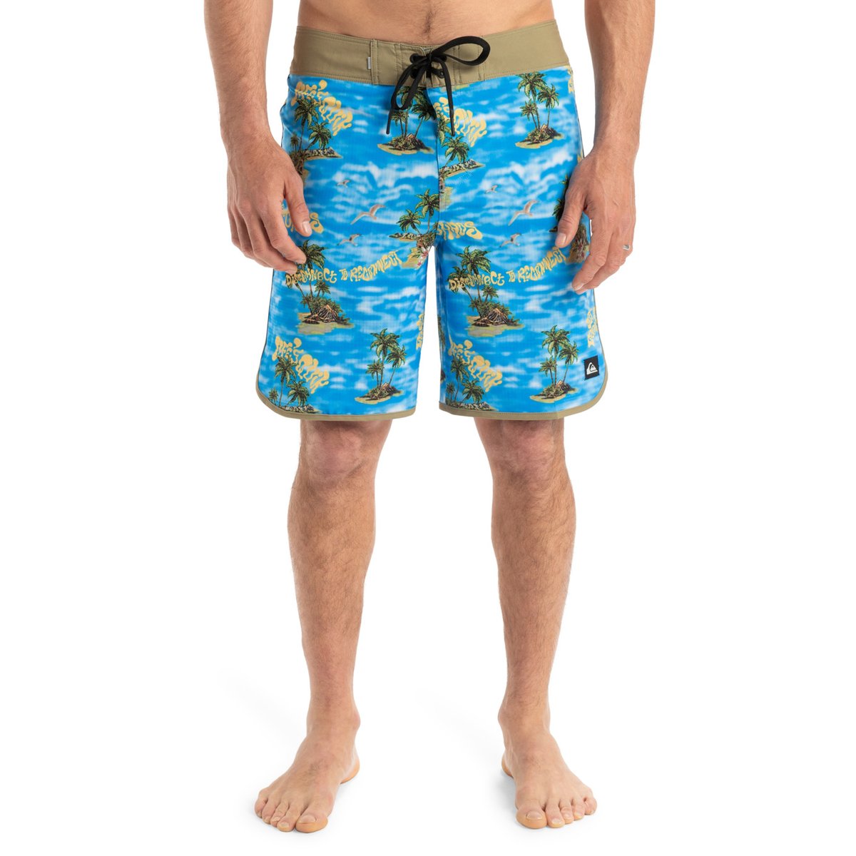 Boardshort HIGHLINE SCALLOP 19" bleu coronet blue naturama, QUIKSILVER