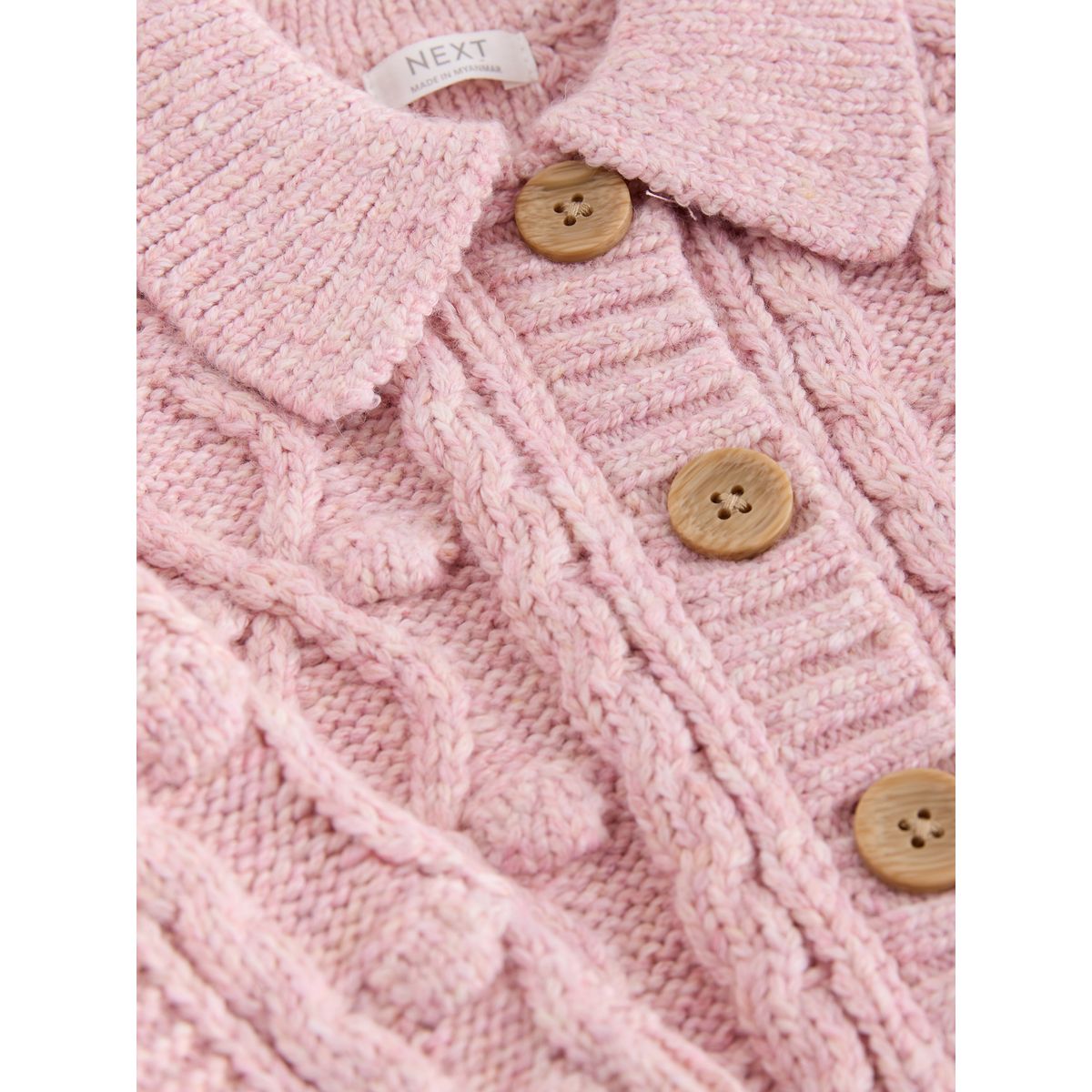 Cardigan épais à boules rose, NEXT