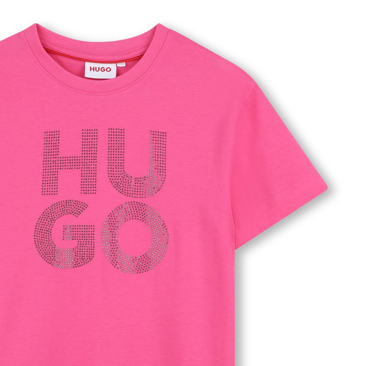 Robe à manches courtes shocking pink, HUGO KIDSWEAR