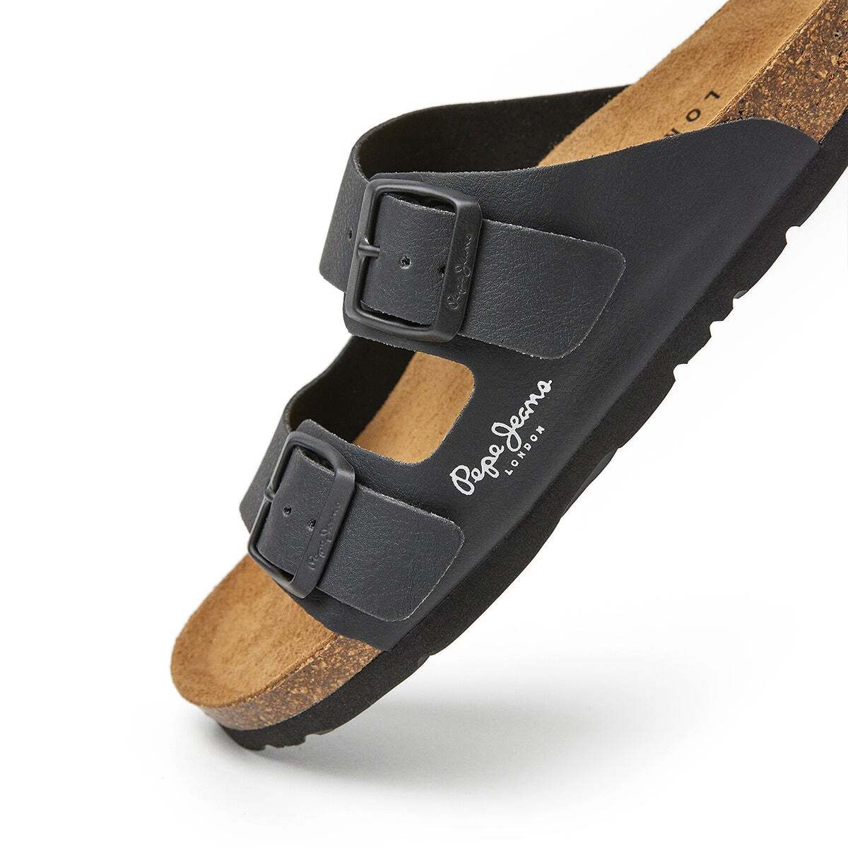 Sandales À Double Boucle noir, PEPE JEANS