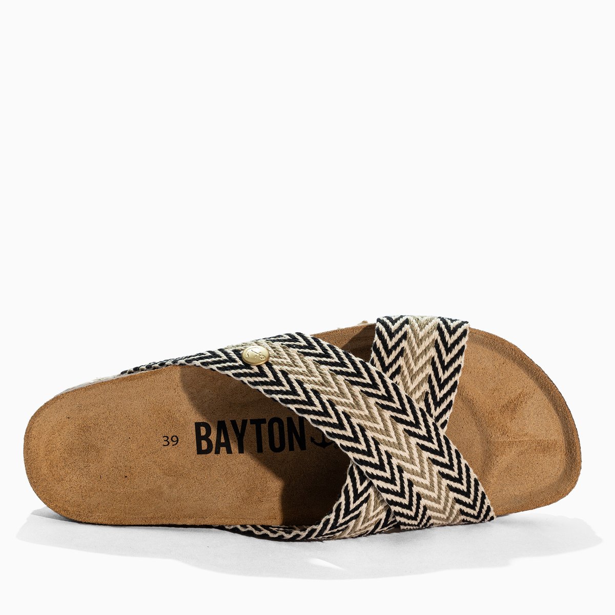 Sandales BURGOS black/kaki, BAYTON