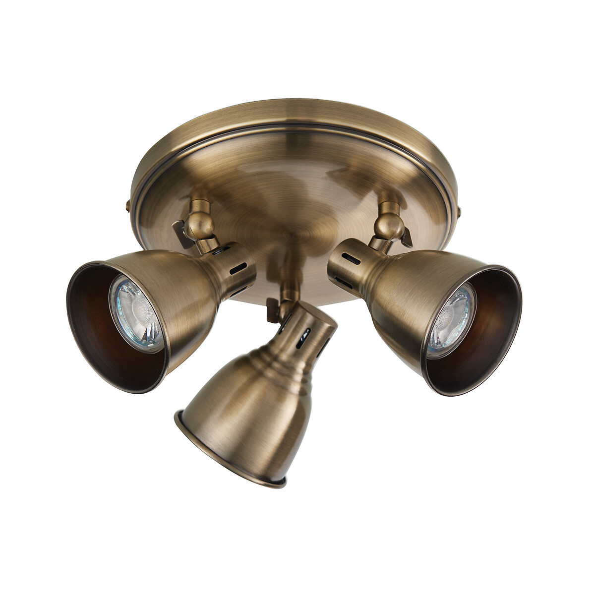 Weston 3-Light Spot Ceiling Light in Antique Brass aged brass, ÉDITÉ