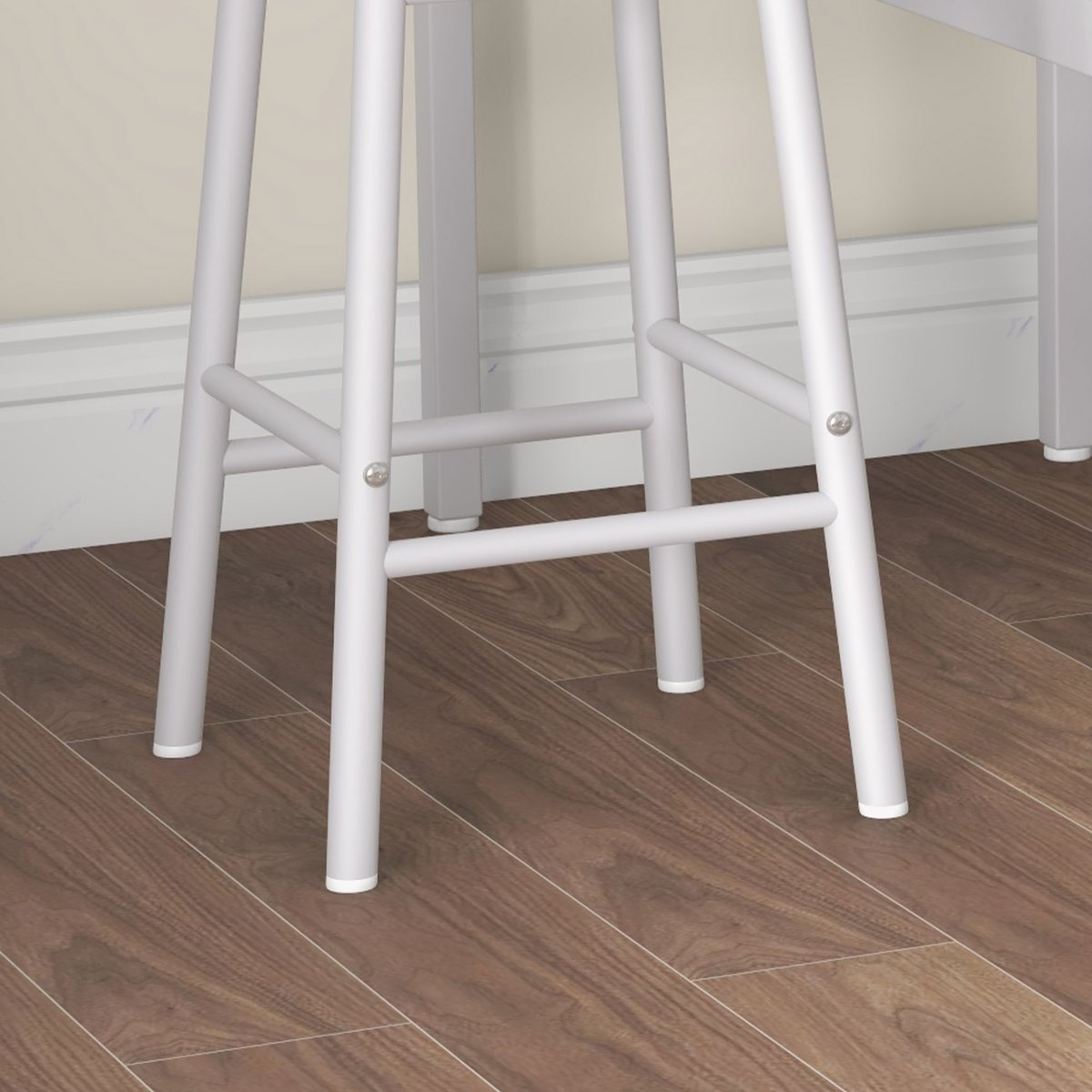 Ensemble de table de bar MDF Chêne chêne et blanc, HOMCOM