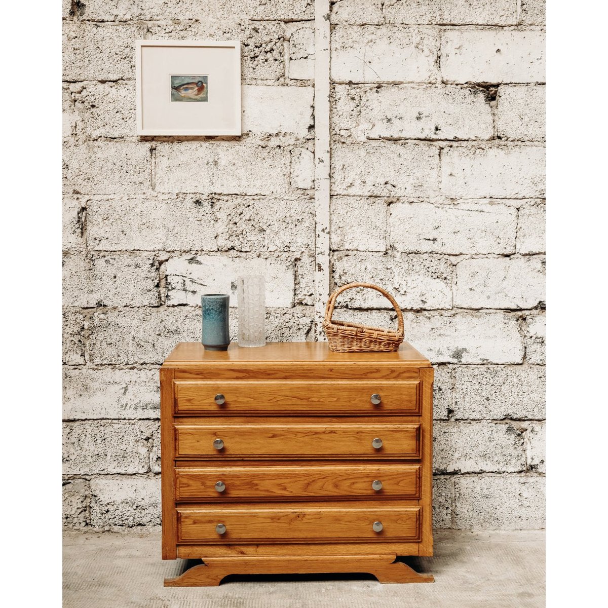Commode en bois clair Garance N°113 - Bon état bois, DEBONGOUT